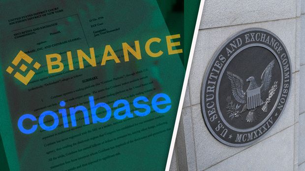 La Comisión de Bolsa y Valores demanda a Coinbase y Binance