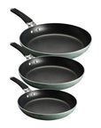 Juego de Sarténes Brío Tramontina Verdes 3 pzas