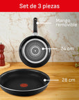 Set de 3 pzs T-Fal Ingenio