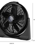 Ventilador de Piso Lasko Cyclone Negro 20"