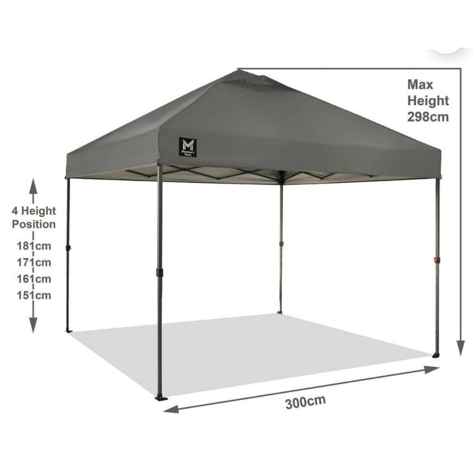 Toldo instantáneo 3x3
