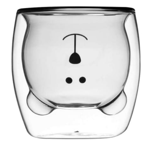 Vasos de vidrio doble pared Ositos