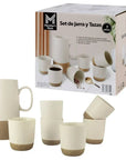 Set de Jarra y Tazas Member's Mark 7 pzas