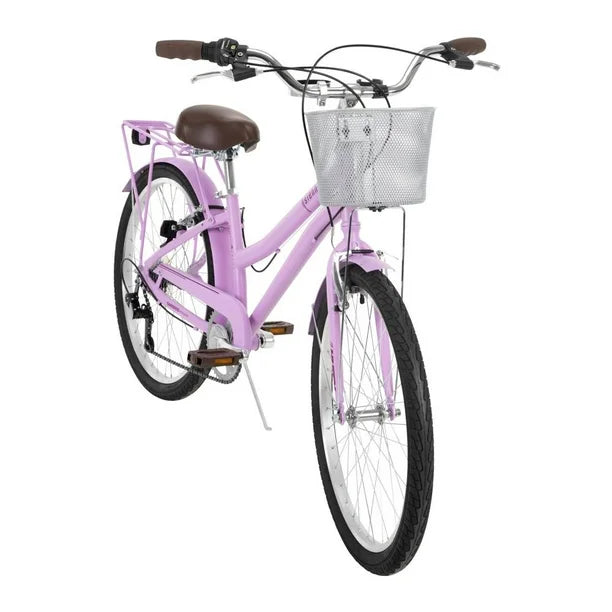 Bicicleta Urbana Huffy Sienna Rodada 24 Lila